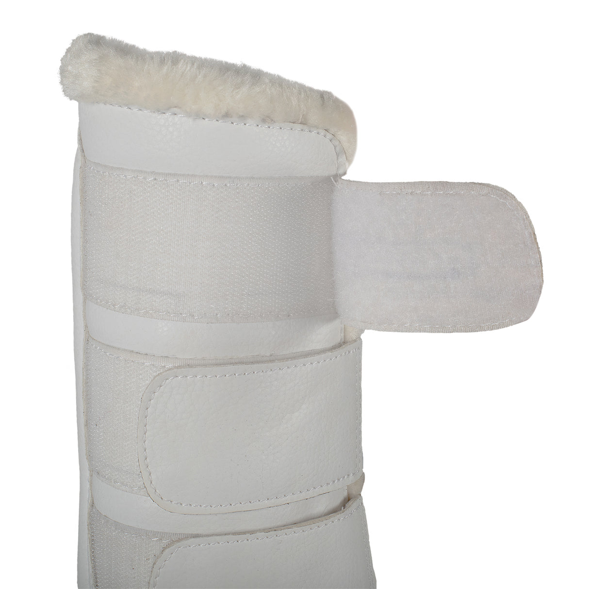 Acavallo Hind Brushing Boots Faux Sheepskin & Triple Hook-And-Loop Closure